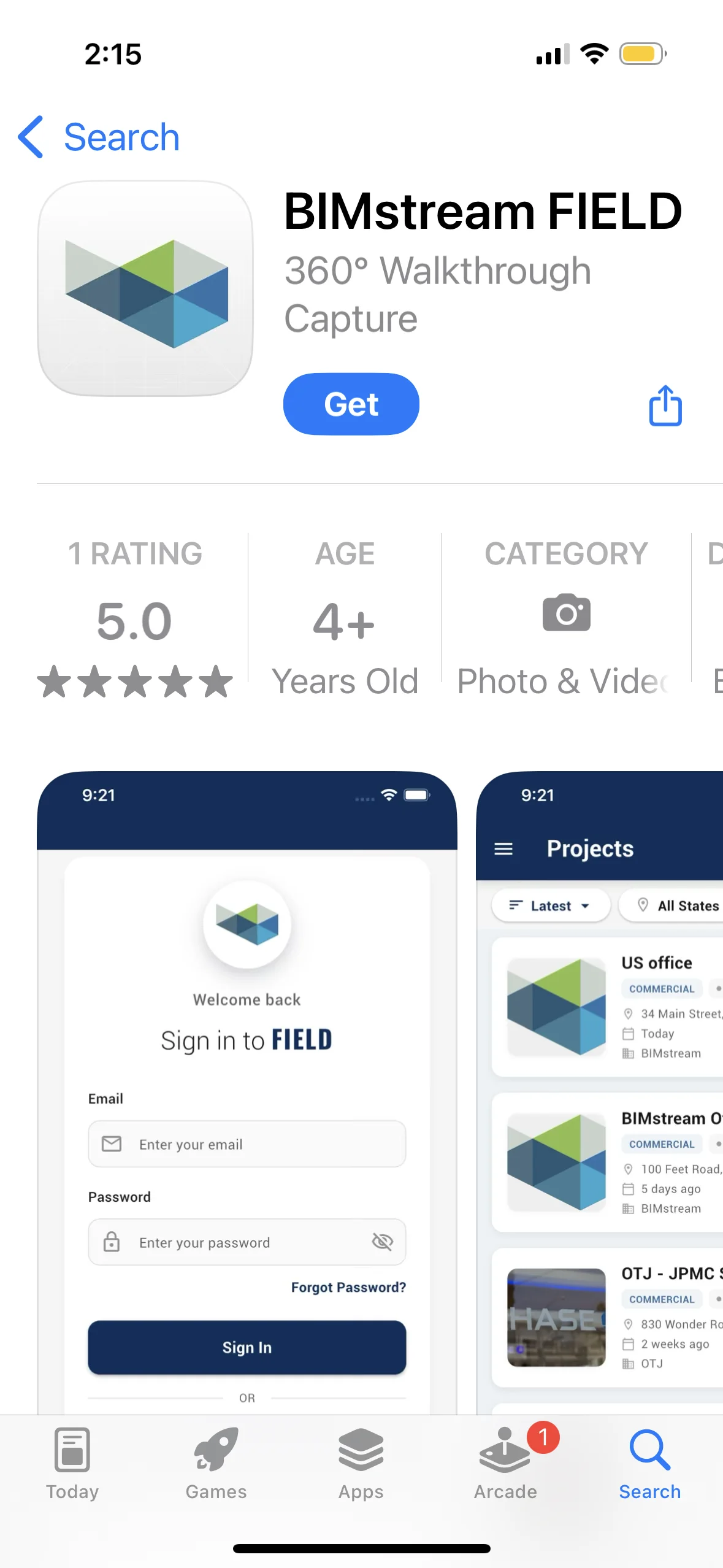 BIMstream FIELD Mobile App